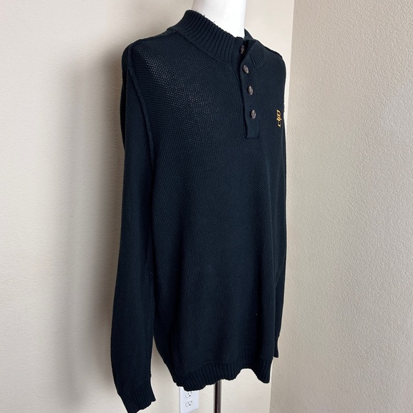 The Normal Brand Mens Button Down Sweater | Baylor Bears | Size XL | Black - Picture 2 of 10